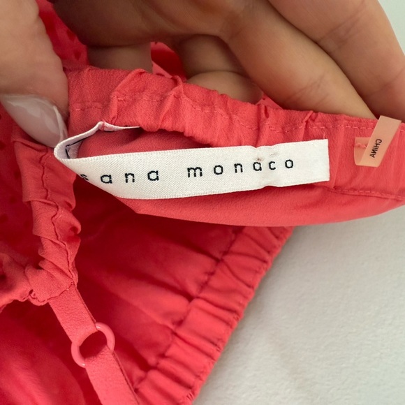 Susana Monaco lattice cutout ruffle maxi dress with pockets pink size 8 - Picture 3 of 6